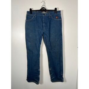 Wrangler FR 13Original Flame Resistant Blue Denim Western Work‎ Jeans 36x32